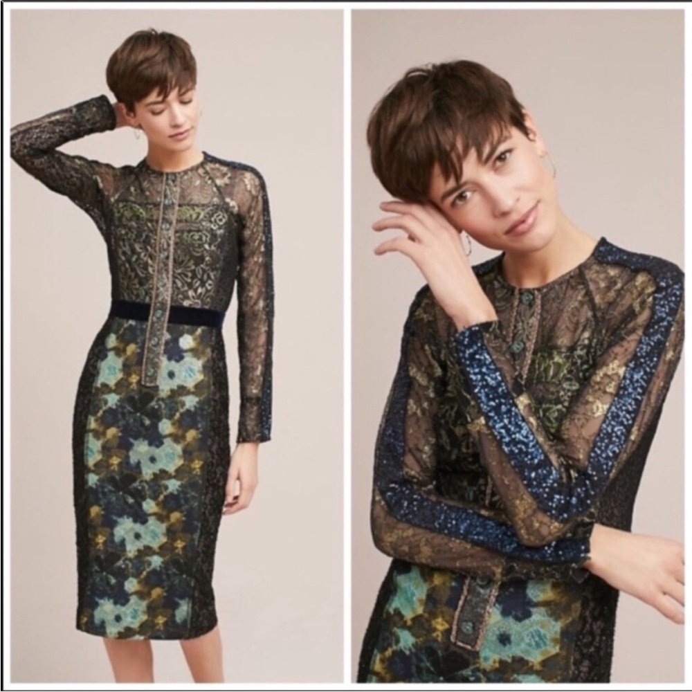 NWT Byron Lars Serena Column Dress